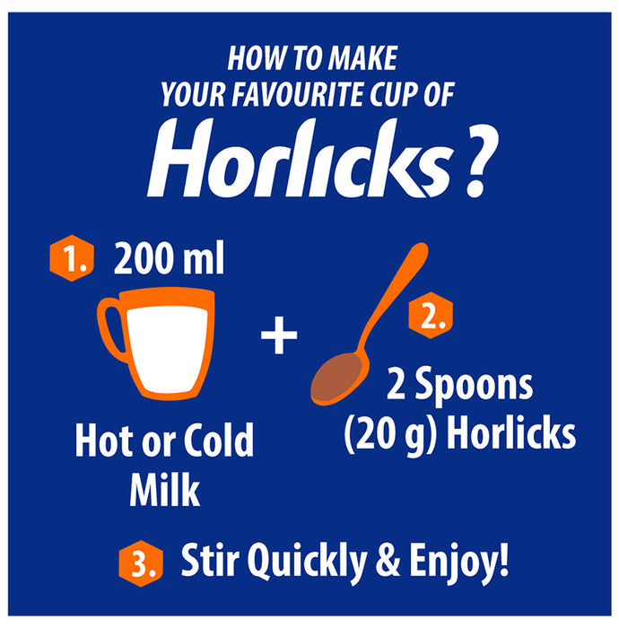 Horlicks Nutrition Drink with Vitamin C, D & Zinc | For Bones & Metabolism | Flavour Chocolate Delight