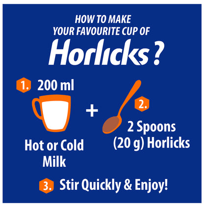 Horlicks Nutrition Drink with Vitamin C, D & Zinc | For Bones & Metabolism | Flavour Chocolate Delight