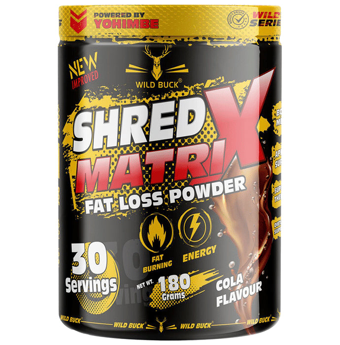 Wild Buck Shred Matrix Fat Loss Powder Cola - Classic Derma