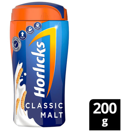 Horlicks Nutrition Drink with Vitamin C, D & Zinc | For Bones & Metabolism | Flavour Classic Malt