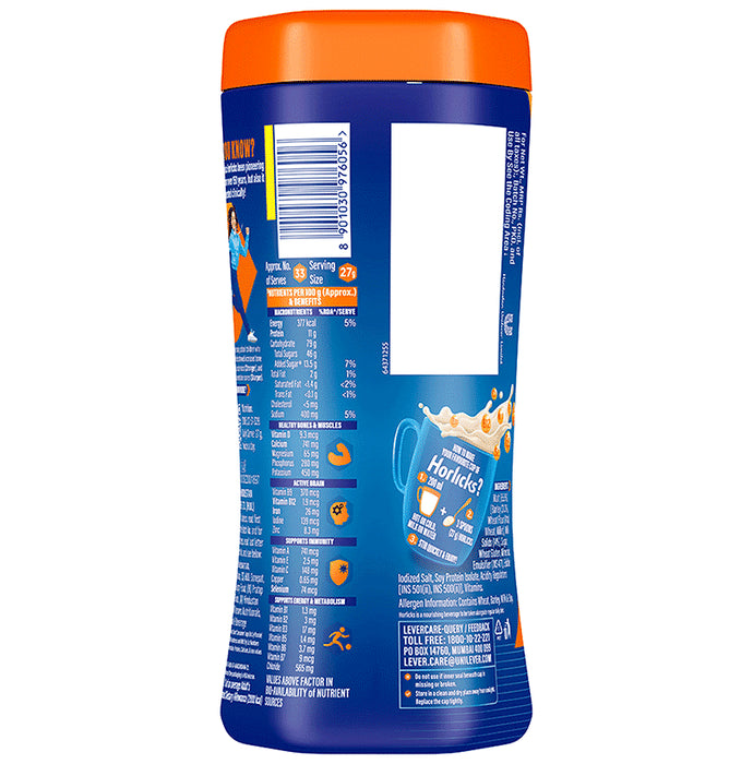 Horlicks Nutrition Drink with Vitamin C, D & Zinc | For Bones & Metabolism | Flavour Classic Malt