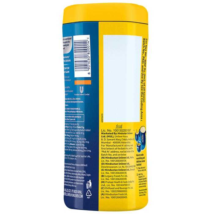 Horlicks Junior Health and Nutrition Drink| For Kids' Active Brain & Height Gain | Flavour Vanilla