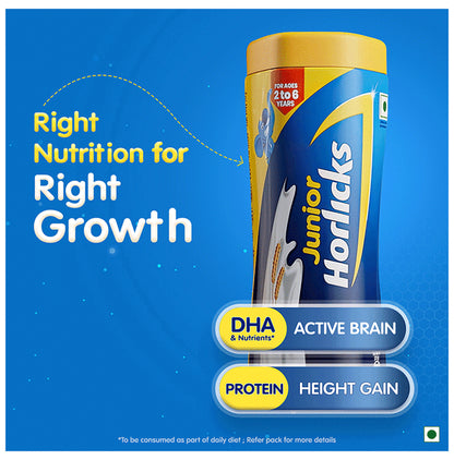 Horlicks Junior Health and Nutrition Drink| For Kids' Active Brain & Height Gain | Flavour Vanilla