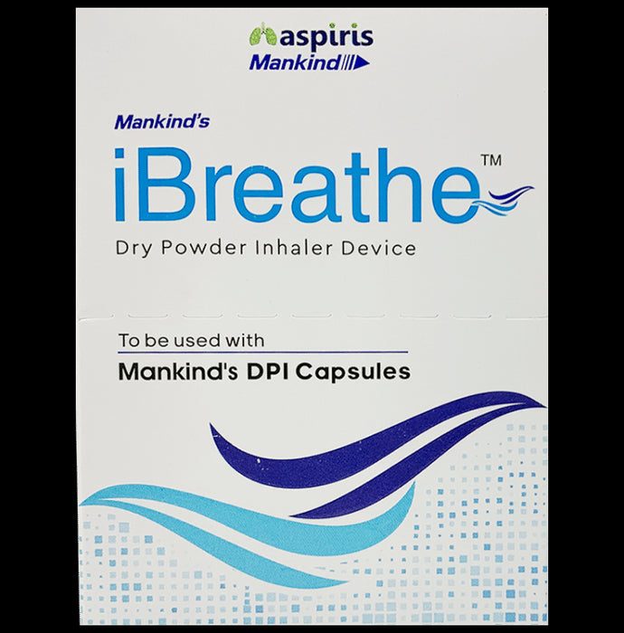 Mankind's I Breathe DPI Dry Powder Inhaler Device - Classic Derma