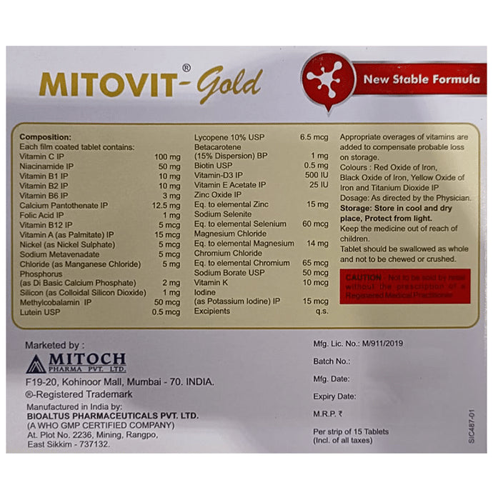 Mitovit Gold Tablet