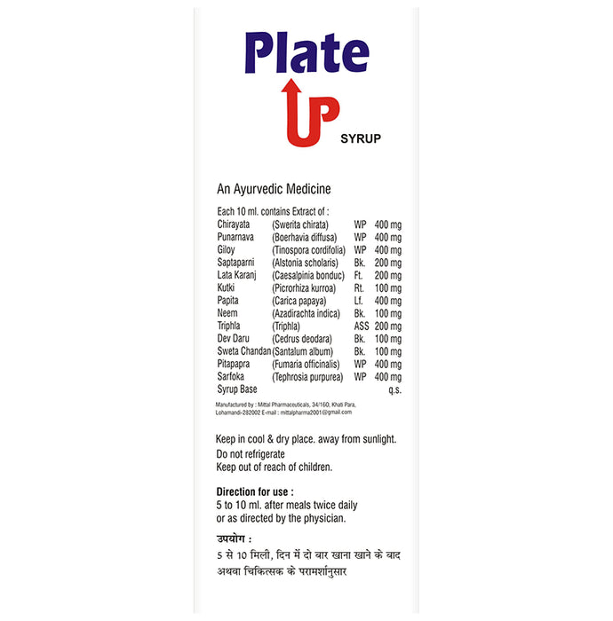 Mittal Pharmaceutical Plate Up Syrup