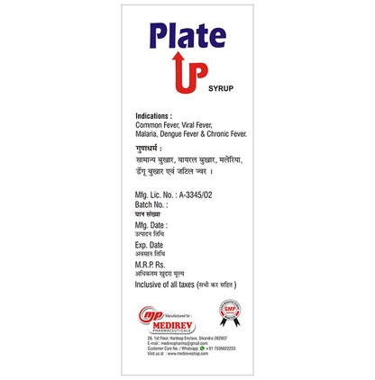 Mittal Pharmaceutical Plate Up Syrup