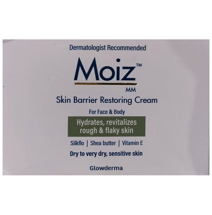 Moiz MM Skin Barrier Restoring Cream with Shea Butter & Vitamin E | For Dry to Very Dry, Sensitive Skin - Classic Derma