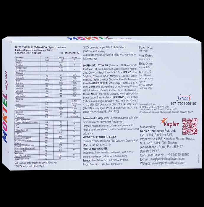 Moktel Woman Soft Gelatin Capsule