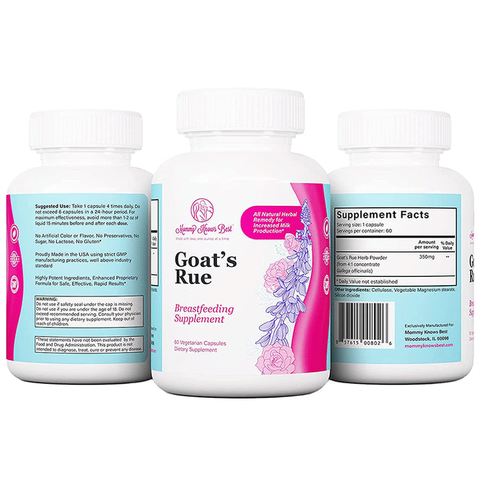 Mommy Knows Best Goat's Rue Vegetarian Capsule
