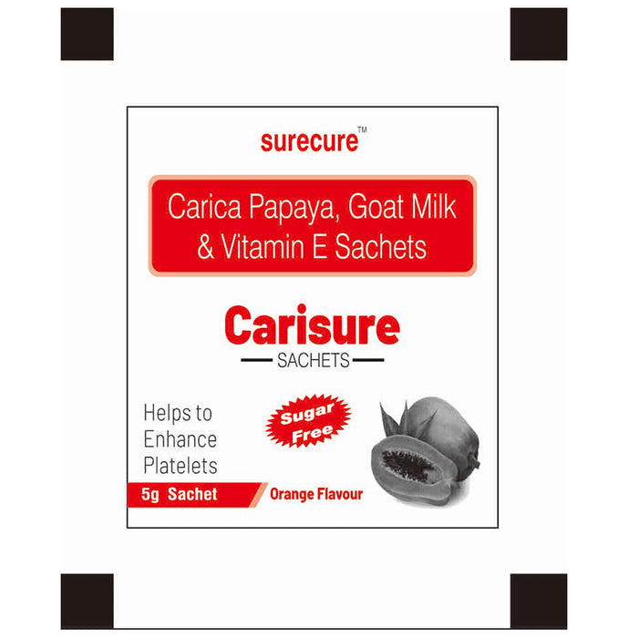 Surecure Carisure Sachet (5gm Each) Orange Sugar Free - Classic Derma