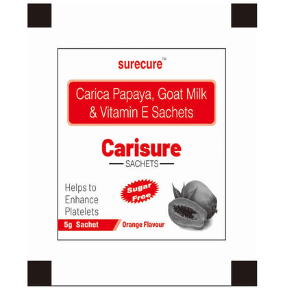 Surecure Carisure Sachet (5gm Each) Orange Sugar Free - Classic Derma