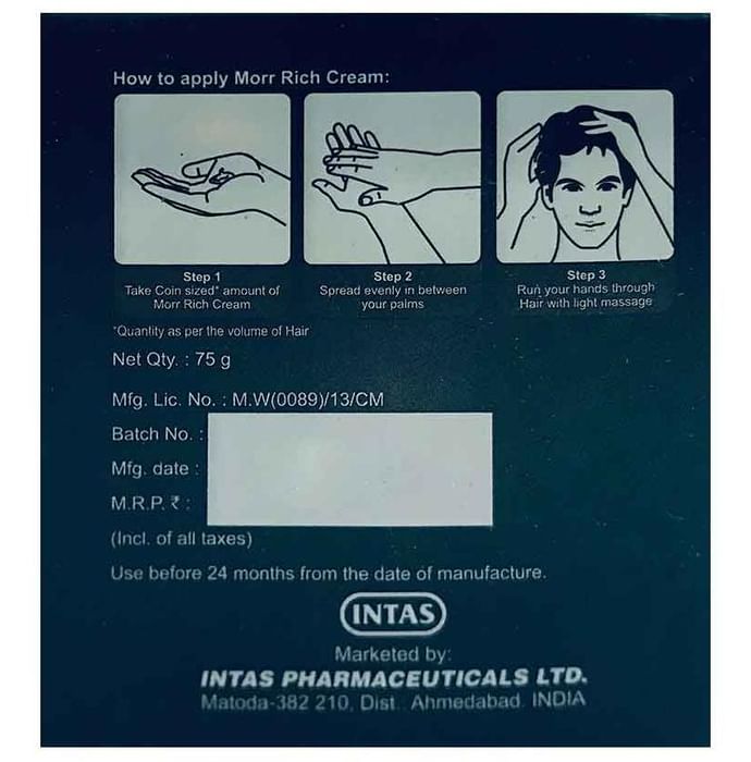 Morr Rich Hair Nourishing Cream for Dry & Damaged Hair