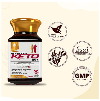 Mountainor Advanced Keto Diet Weight Management Supplement Veg Capsule