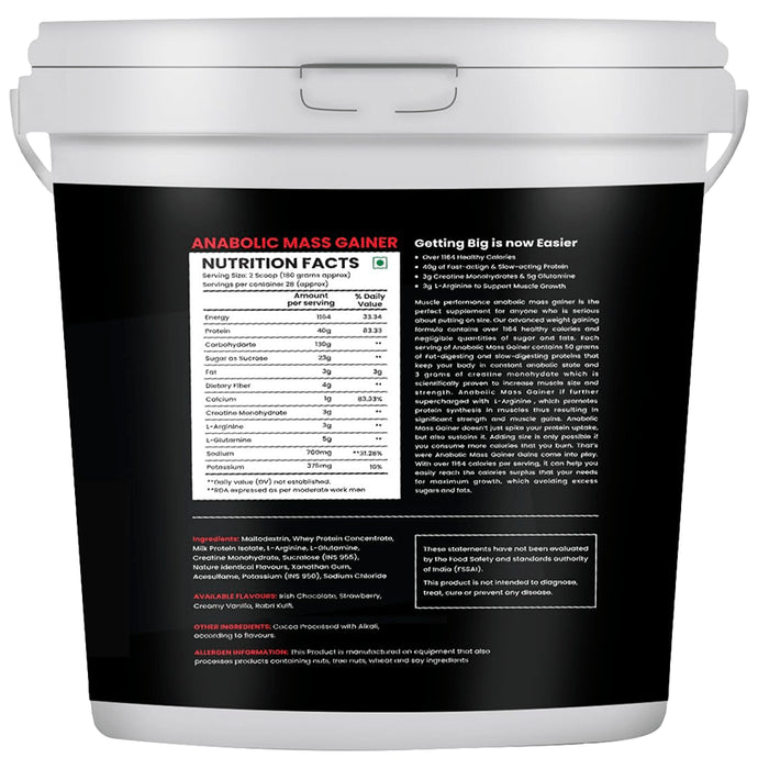 MP Muscle Performance Anabolic Mass Gainer (5kg Each) Powder Belgian Chocolate