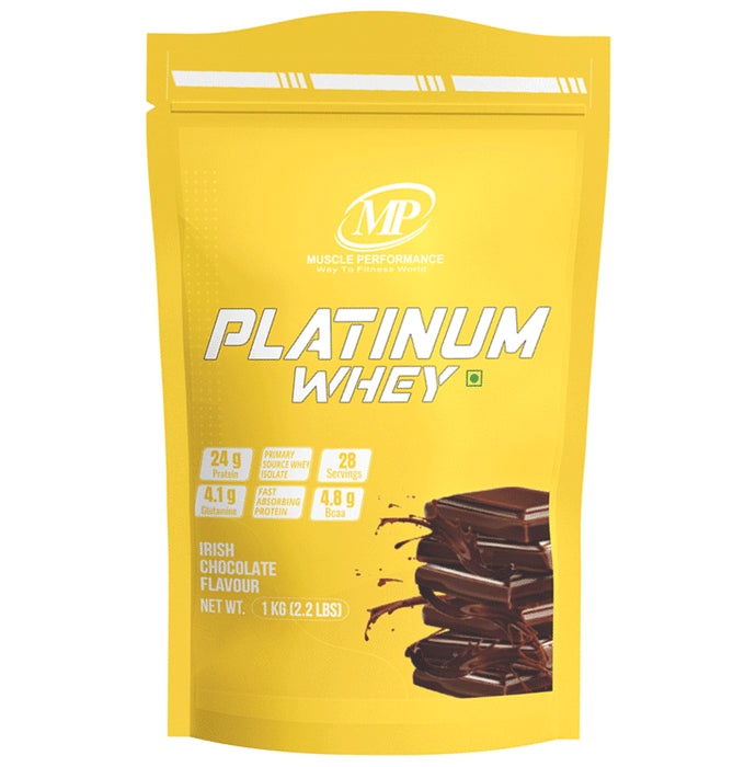 MP Muscle Performance Platinum Whey Powder (1Kg Each) Irish Chocolate - Classic Derma