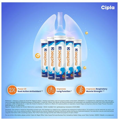 Mucinac C Effervescent Tablet Strawberry