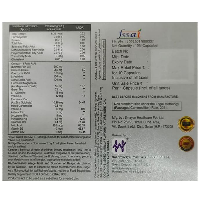 Multilife Best 100 Softgel Capsule