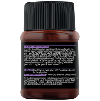 Dr. Vaidya's Herbo 24 Turbo Capsule Made For Stress Relief (30 Capsules Each)