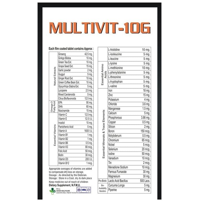 Multivit 10G Tablet