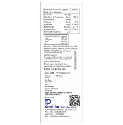 Multivit L Syrup Mix Fruit