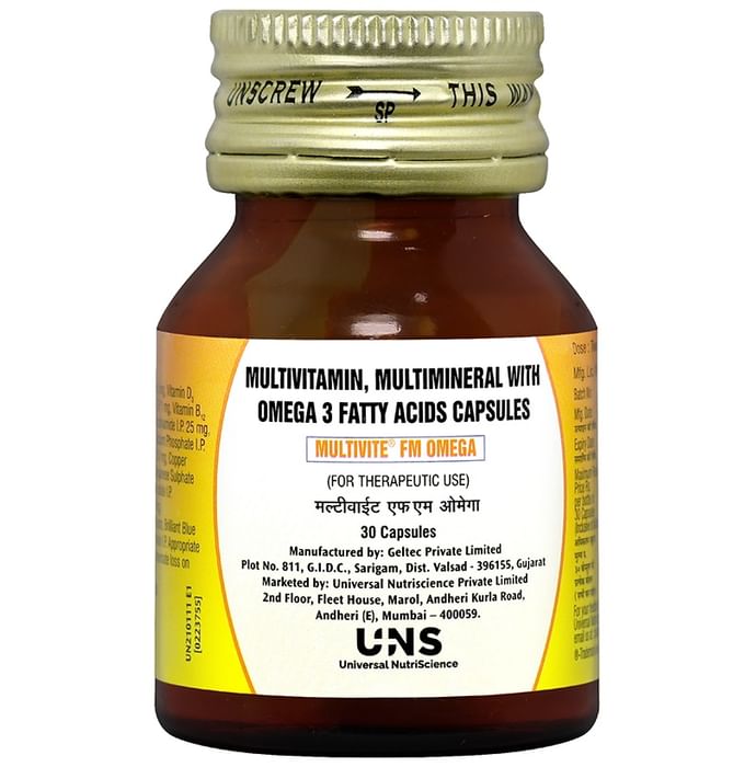 Multivite FM Omega Multivitamin & Multimineral Supplement Capsule - Classic Derma