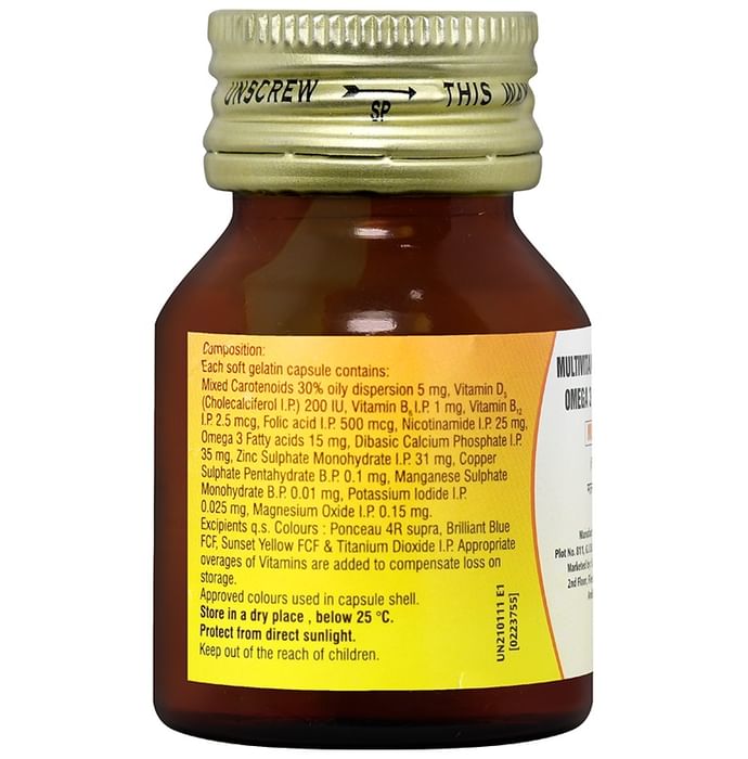 Multivite FM Omega Multivitamin & Multimineral Supplement Capsule