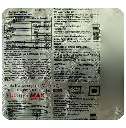 Mumfer-Max Tablet - Classic Derma