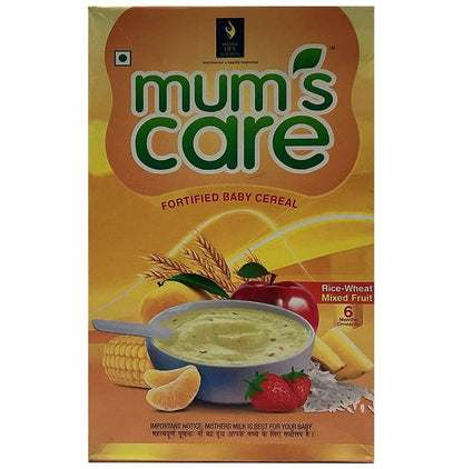 Mum's Care Fortified Baby Cereal 6 Months Onwards Mixed Fruit Rice Wheat - Classic Derma