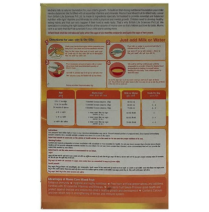 Mum's Care Fortified Baby Cereal 6 Months Onwards Mixed Fruit Rice Wheat