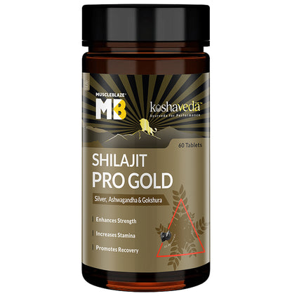 Muscle Blaze Koshaveda Shilajit Pro Gold Tablet - Classic Derma