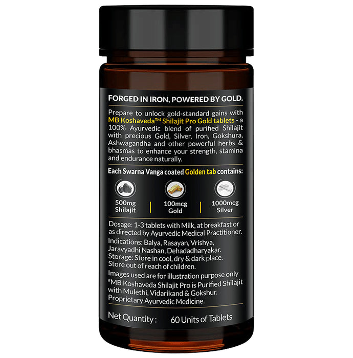 Muscle Blaze Koshaveda Shilajit Pro Gold Tablet