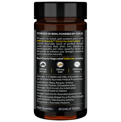 Muscle Blaze Koshaveda Shilajit Pro Gold Tablet