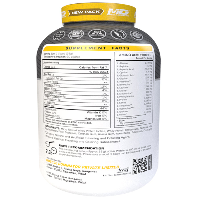 Muscle Dominator Sula 4 Super Whey Ultra Whey Protein Chocolate Powder