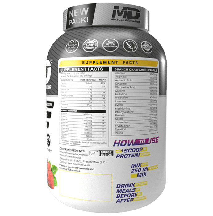 Muscle Dominator Sula 4 Super Whey Ultra Whey Protein Powder Chocolate