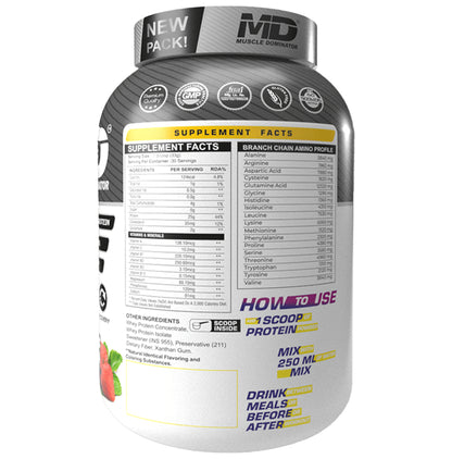 Muscle Dominator Sula 4 Super Whey Ultra Whey Protein Powder Chocolate