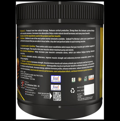 Muscle Fight Gold Giant Pre Workout Mango