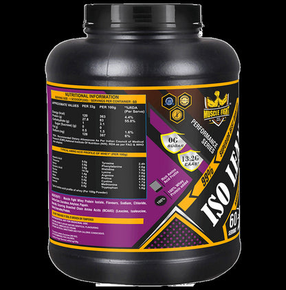 Muscle Fight ISO Lean Pro Whey Protein Powder American Ice Cream