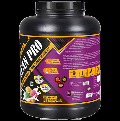 Muscle Fight ISO Lean Pro Whey Protein Powder American Ice Cream