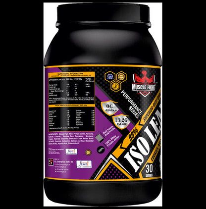 Muscle Fight ISO Lean Pro Whey Protein Powder Cookies and Cream