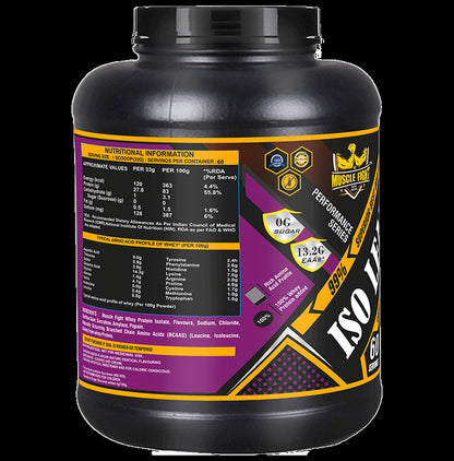 Muscle Fight ISO Lean Pro Whey Protein Powder Cookies and Cream