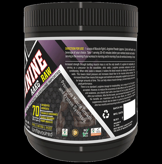 Muscle Fight L-Arginine Aakg Raw