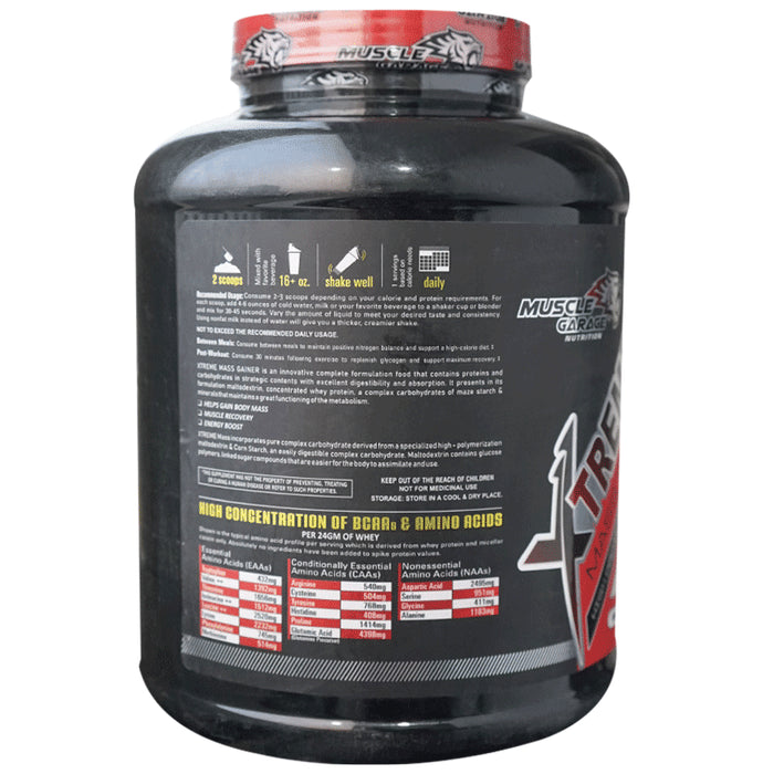 Muscle Garage Xtreme Mass Gainer Powder Chocolate Caramel