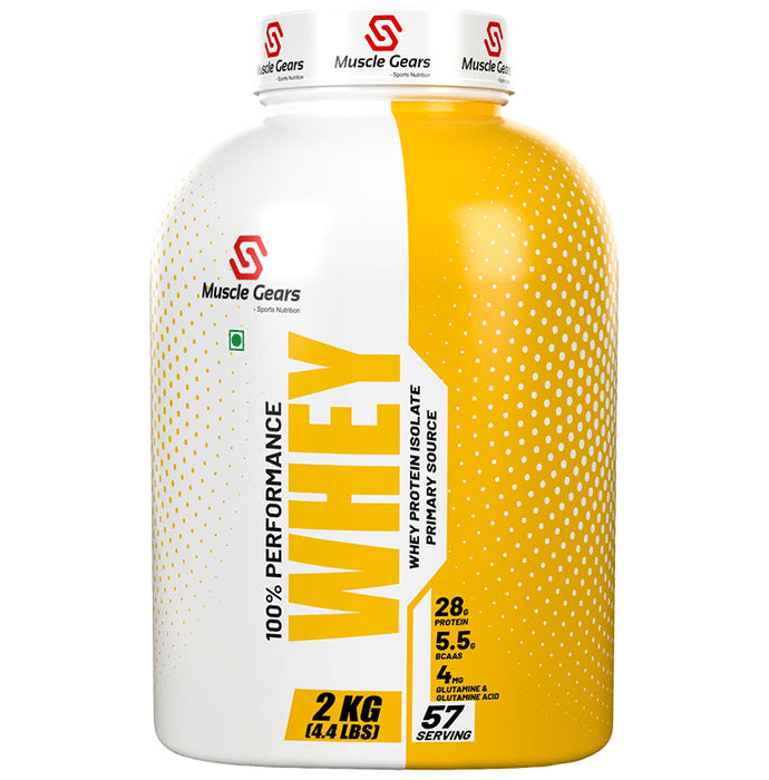 Muscle Gears Sports Nutrition 100% Performance Whey Protein Isolate - Classic Derma