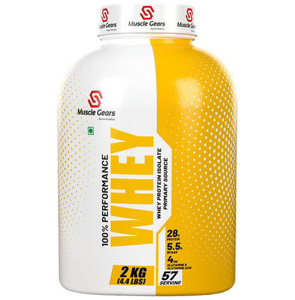 Muscle Gears Sports Nutrition 100% Performance Whey Protein Isolate - Classic Derma