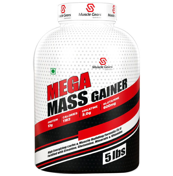 Muscle Gears Sports Nutrition Mega Mass Gainer - Classic Derma