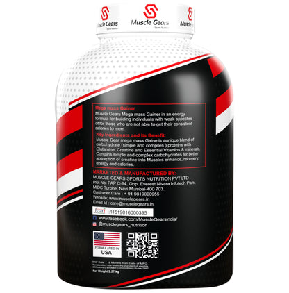 Muscle Gears Sports Nutrition Mega Mass Gainer