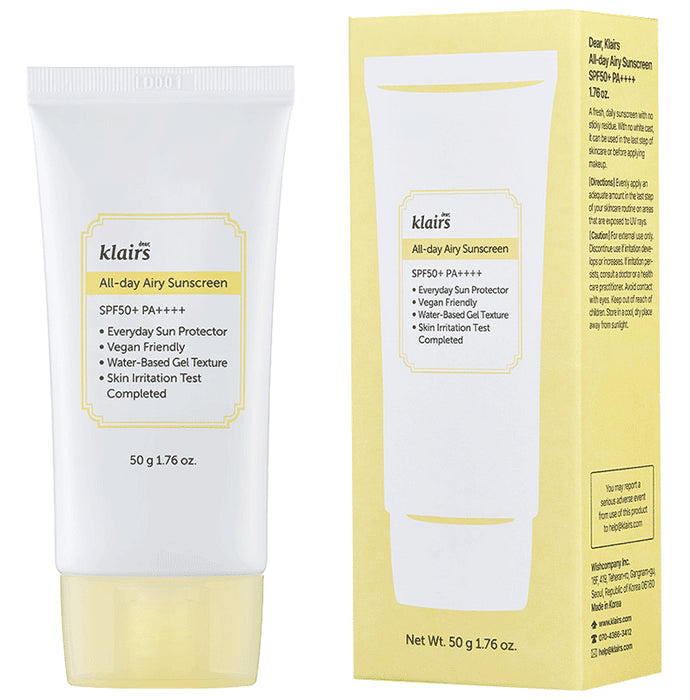 Klairs All-Day Airy Sunscreen SPF 50 PA++++ - Classic Derma