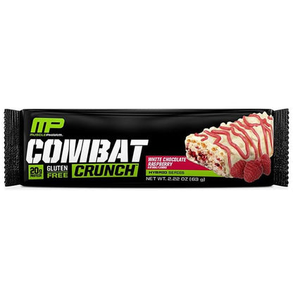 Muscle Pharm Combat Crunch Bars (63g Each) White Chocolate Raspberry