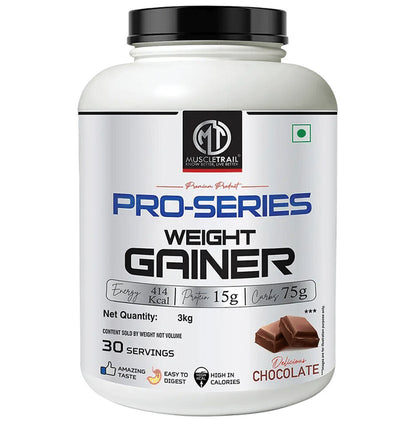 Muscle Trail Pro-Series Weight Gainer Delicious Chocolate - Classic Derma